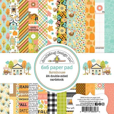 Farmhouse 6" x 6" Paper Pad - Doodlebug