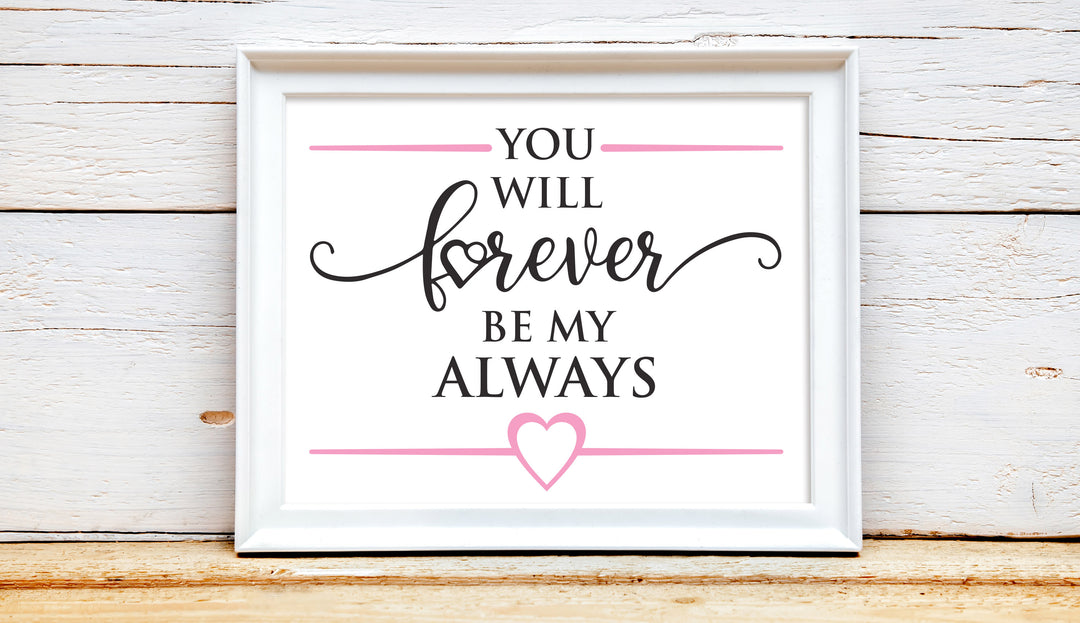 Timeless Love SVG Image File Download for Valentine's Day Projects