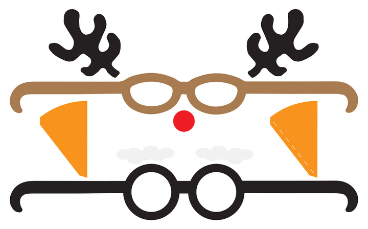 reindeer glasses paper project free Christmas SVG project