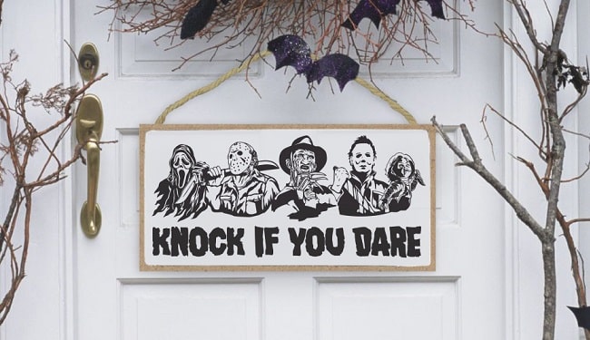 Knock If You Dare SVG Image File Download for Halloween Projects