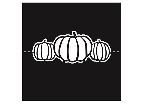 Pumpkin Name Card SVG Image File Download for Halloween Projects