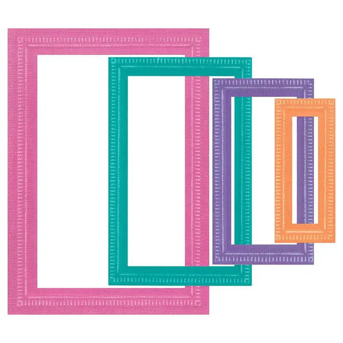 Renee Deco Fanciful Reversed Rectangles Framelits Dies - Stacey Park - Sizzix