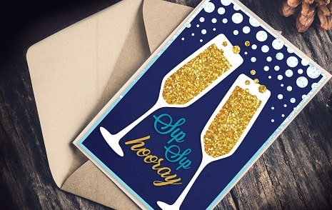 Raise a Toast: Sip Sip Hooray SVG Image File Download for Crafts Proje ...