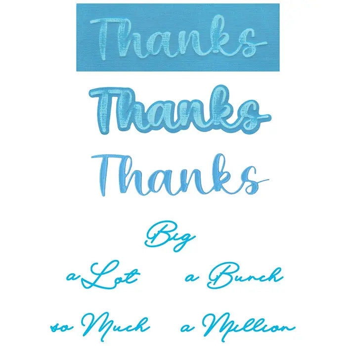 Thanks Sentiment Take Two's Thinlits Dies - Stacey Park - Sizzix