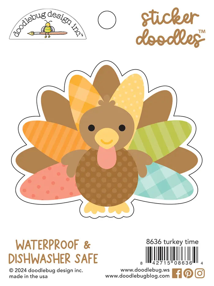 Turkey Time Sticker doodles - Farmhouse - Doodlebug