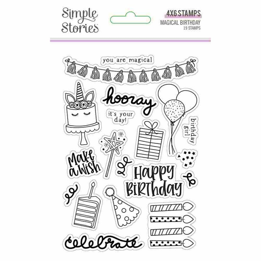 Magical Birthday Clear Stamps-Simple Stories