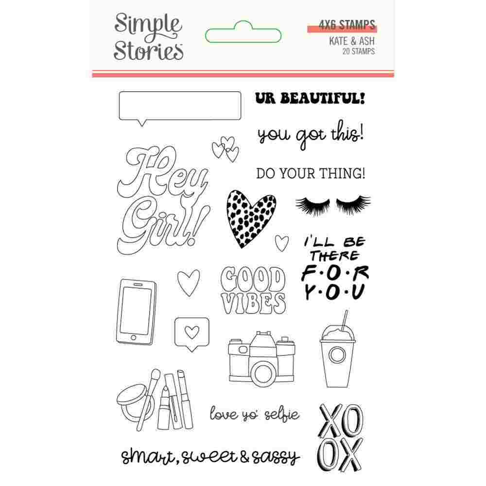 Kate & Ash Clear Stamps-Simple Stories