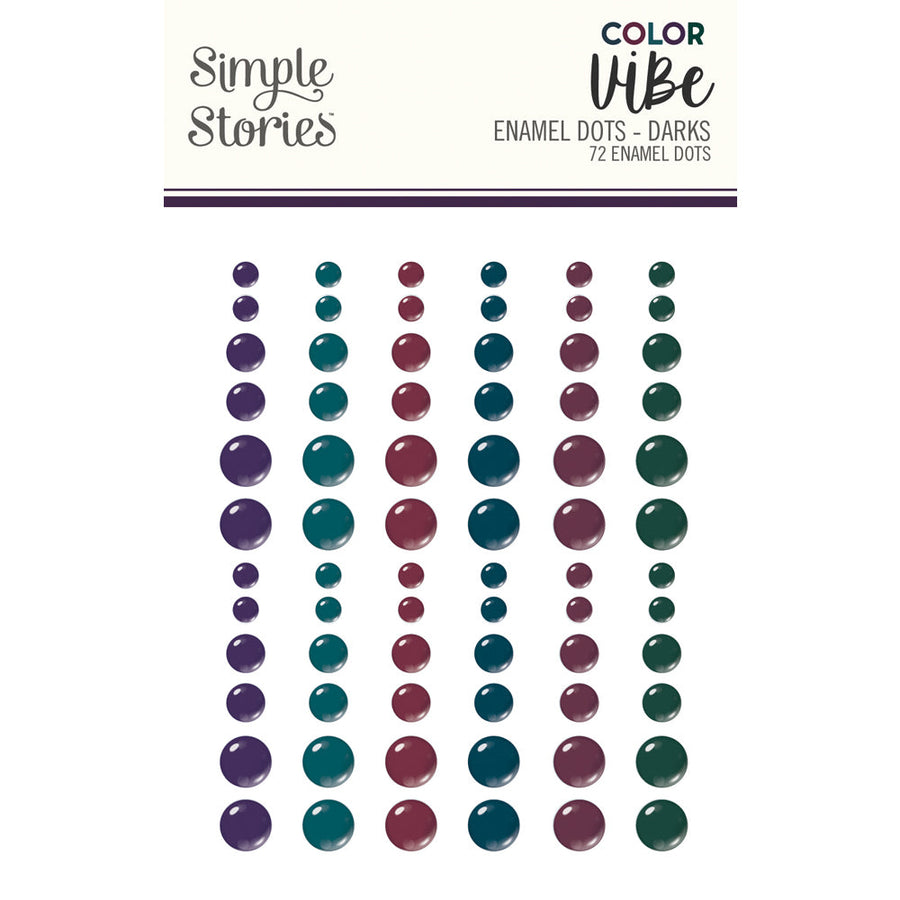 Darks Enamel Dots- Color Vibe  - Simple Stories