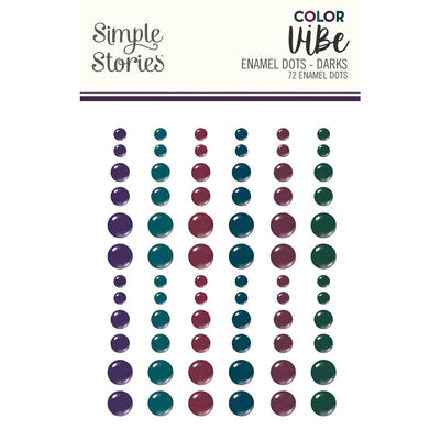 Darks Enamel Dots- Color Vibe  - Simple Stories