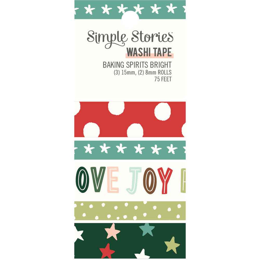 Baking Spirits Bright Washi Tape - Simple Stories