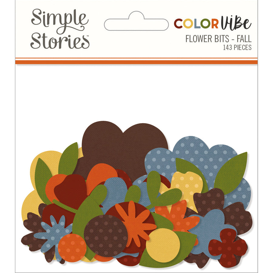 Color Vibe Flowers Bits &  Pieces Fall-Simple Stories