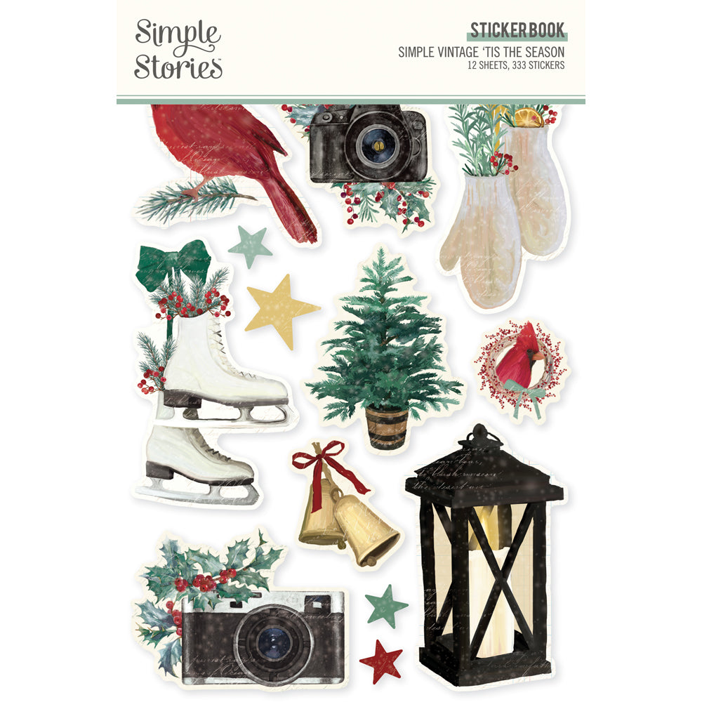 Simple Vintage Tis The Season - Sticker Book - Simple Stories