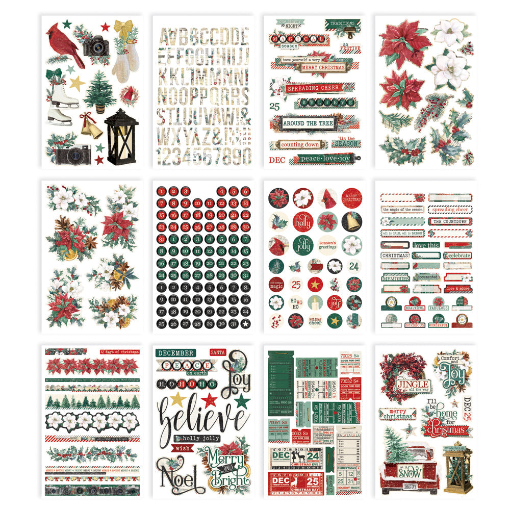 Simple Vintage Tis The Season - Sticker Book - Simple Stories