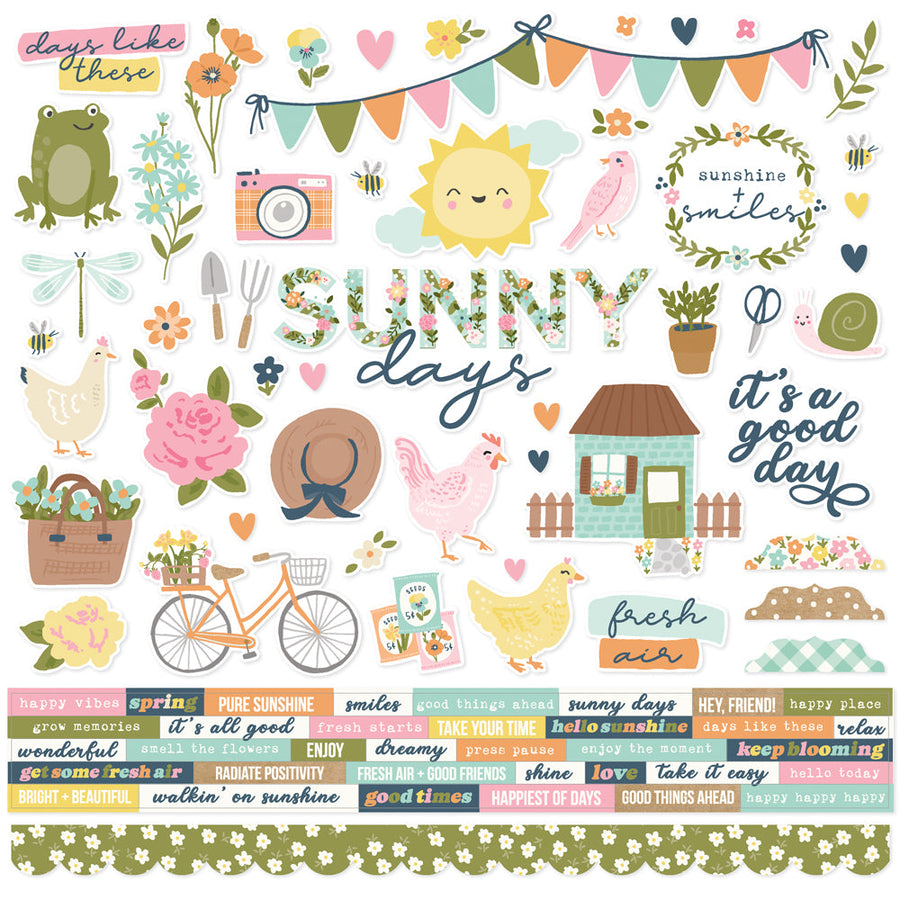 Fresh Air Cardstock Stickers - Simple Stories