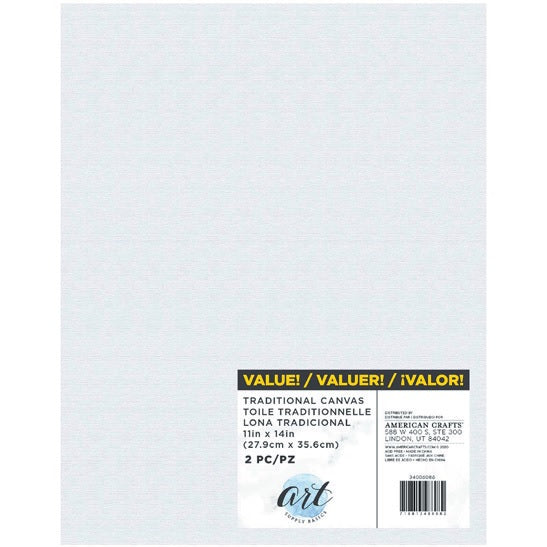 Stretch Canvas, 11" x 14"-Art Supply Basics-American Crafts