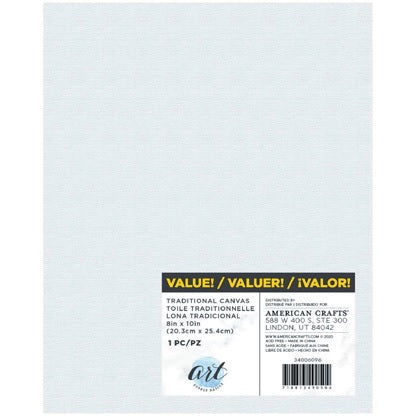 Traditional Canvas, 8" x 10"-Art Supply Basics-American Crafts