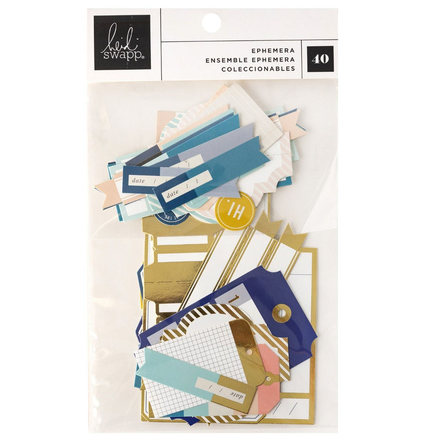 Journaling Ephemera - Heidi Swapp - Set Sail Collection - American Crafts