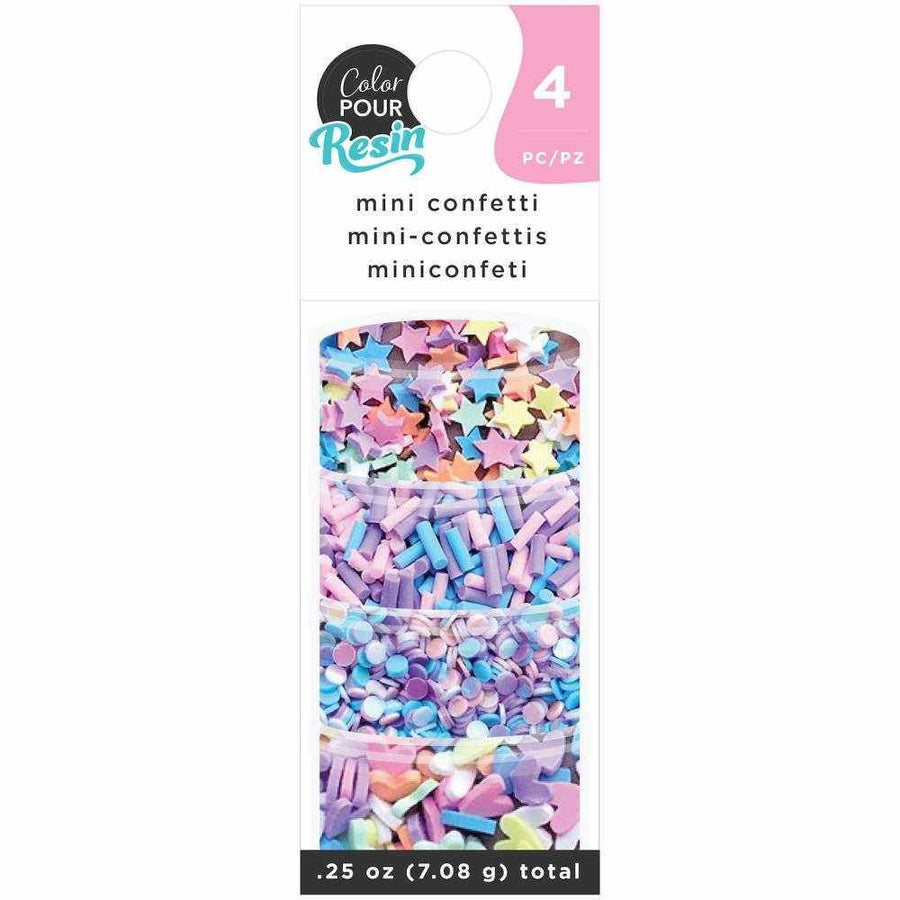 Pastel Mini Confetti-Color Pour Resin-American Crafts