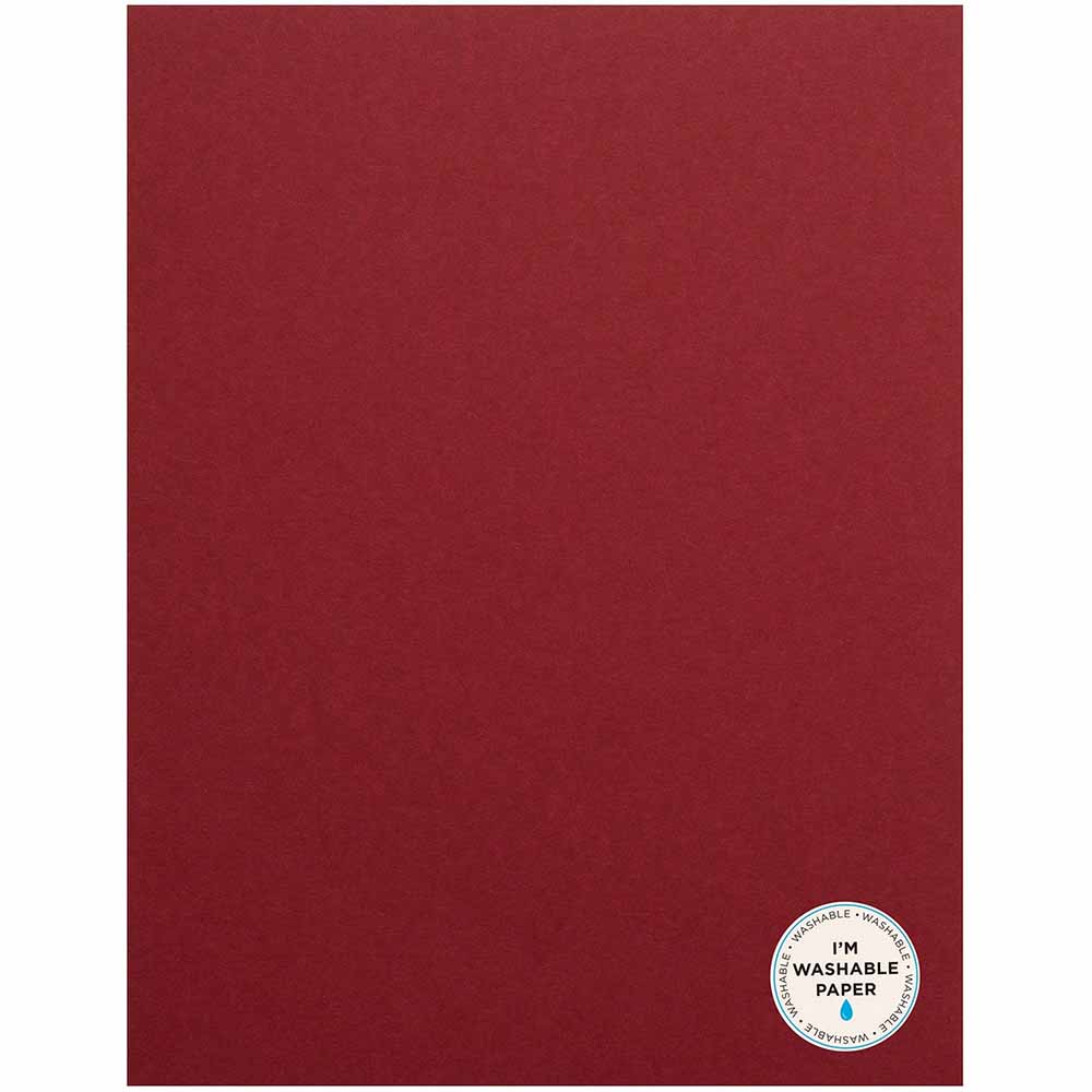 Matte Rouge 8.5" x 11" Washable Paper-American Crafts