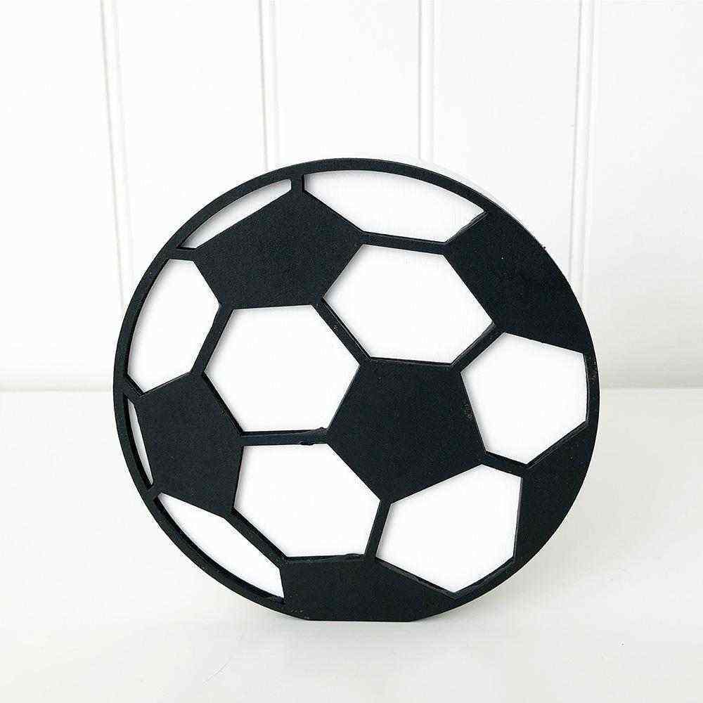 Foundations Decor Soccer Ball Unfinished Wood Craft | CraftDirect.com