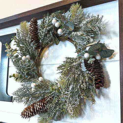 Winter Wreath - Home Board - Foundations Decor