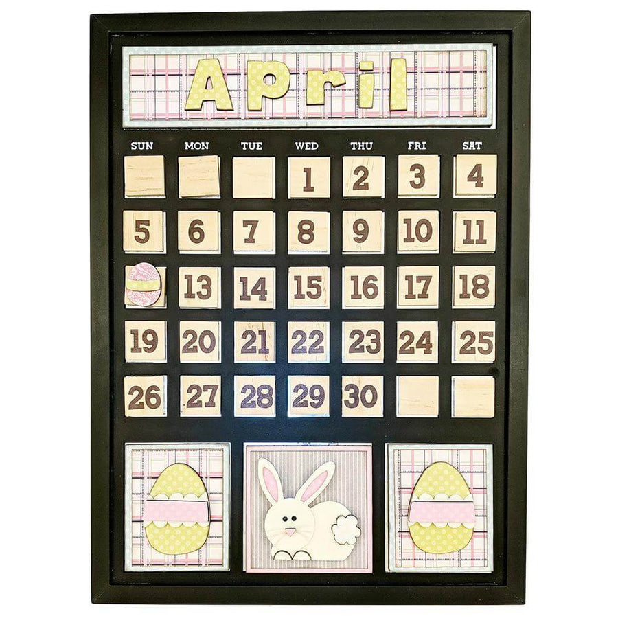 April Magnetic Calendar - Foundations Decor