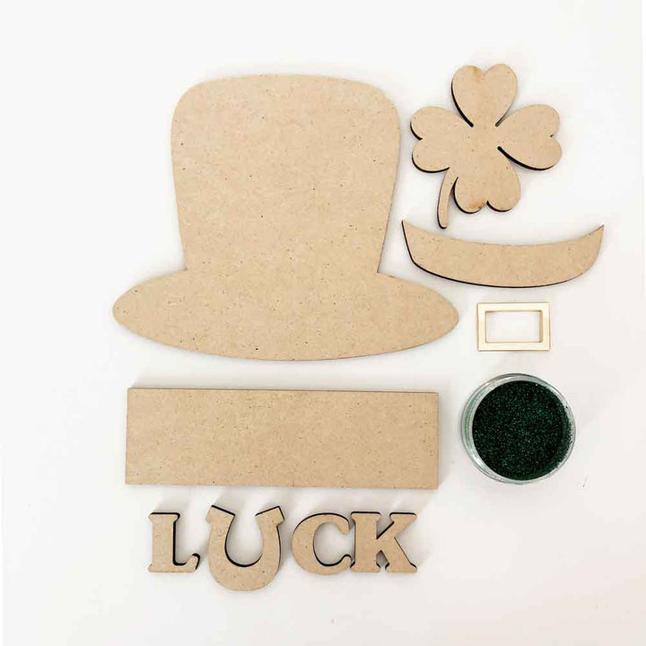 Glitter Green LUCK - Simply Framed - Foundations Decor