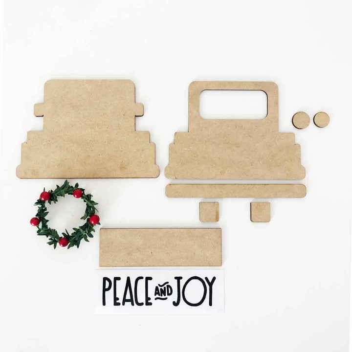 Peace and Joy Truck - Simply Framed - Foundations Decor