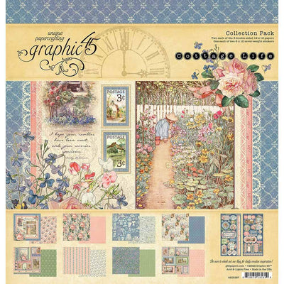 Graphic 45 Midnight Tales Collection 12x12 Scrapbook Paper Hallows' Ev –  Everything Mixed Media