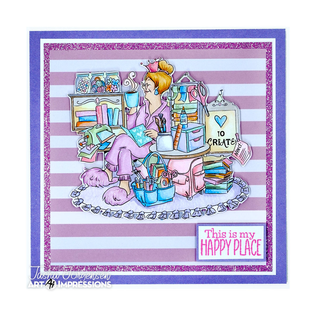 Queen of Craft Clear Stamps & Die Set - Laugh Lines Collection - Art Impressions