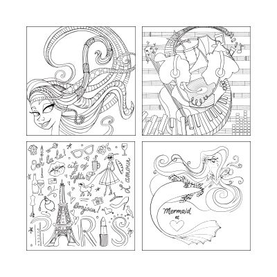 Hipster Doodles Coloring Book-Coloring Book-Lindsey Serata-Sizzix