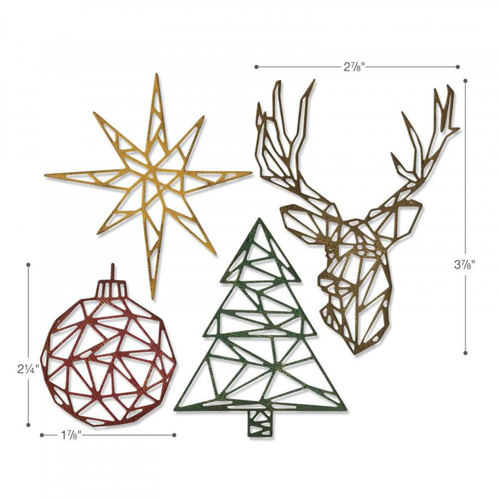 Geo Christmas Thinlits Die Set - Tim Holtz - Sizzix