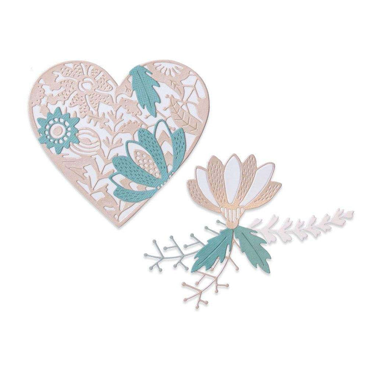 Bold Floral Heart Thinlits Dies-Jenna Rushforth-Sizzix