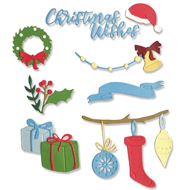 Christmas Decorations Thinlits Dies-Sizzix