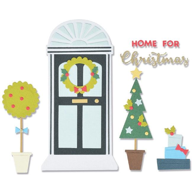 Home for Christmas Thinlits Dies-Sizzix