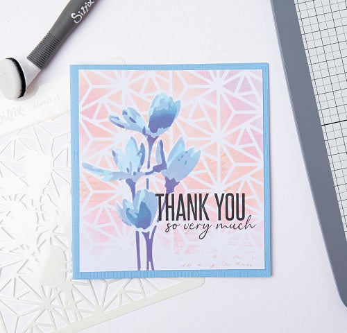 Geo Flowers Layered Stencils - Making Tool - Sizzix*