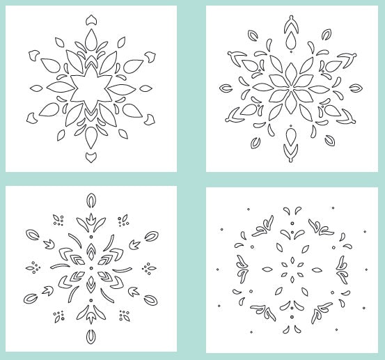 Snowflake Layered Stencil - Sizzix