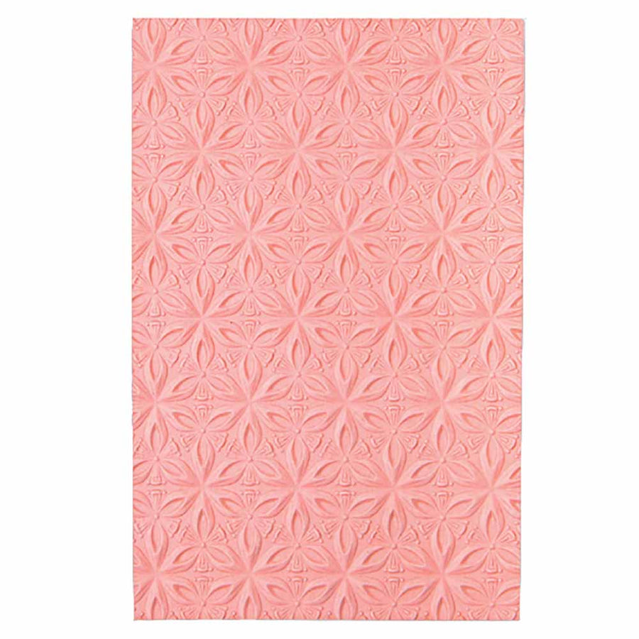 Geometric Flowers 3-D Textured Impressions Embossing Folder - Sizzix