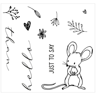 Hello Mouse Framelits Die Set with Stamps-Lisa Jones-Sizzix