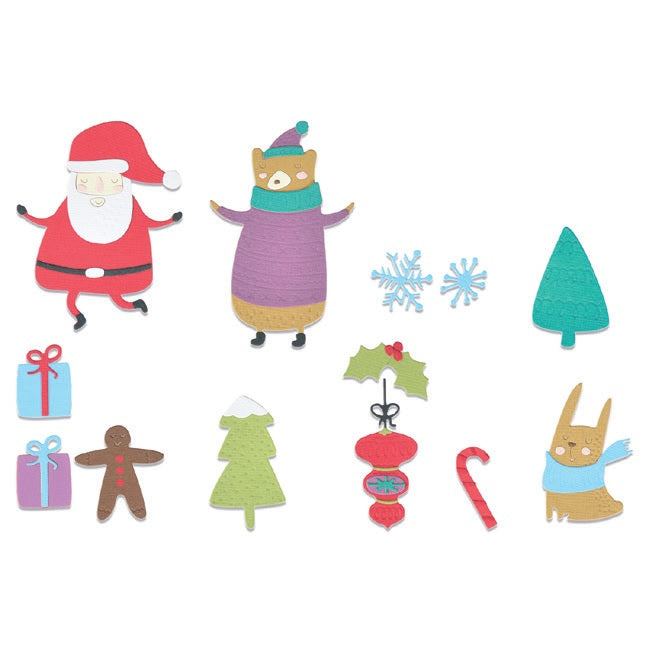 Doodle Christmas Thinlits Dies-Olivia Rose-Sizzix