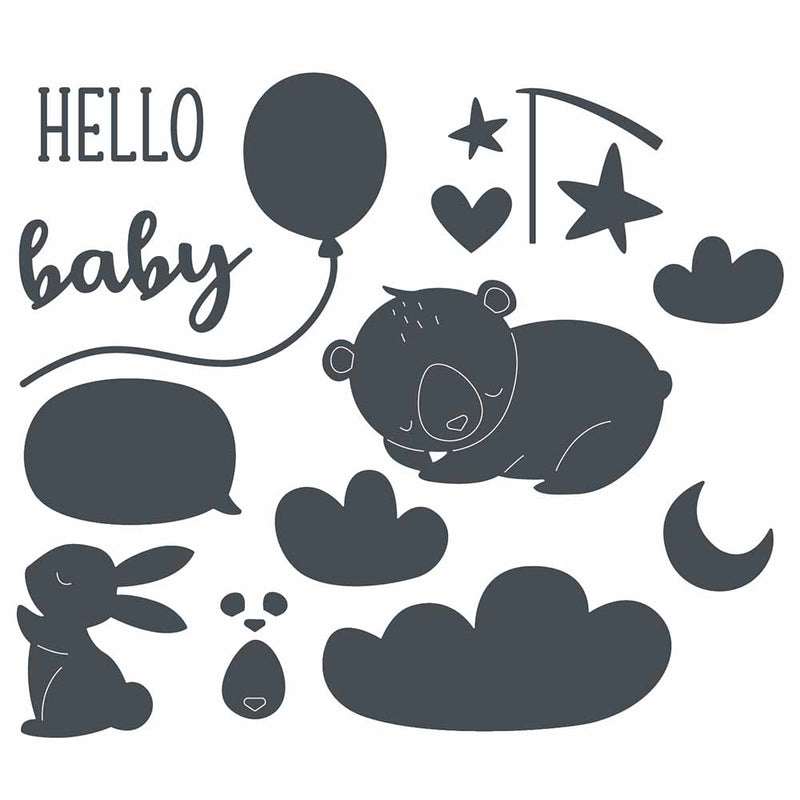 Hello Baby Thinlits Dies-Olivia Rose-Sizzix