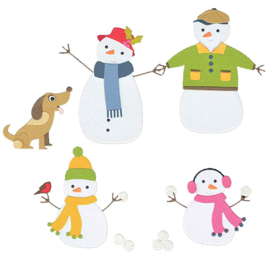 Snow Family Thinlits Dies - Jennifer Ogborn - Sizzix