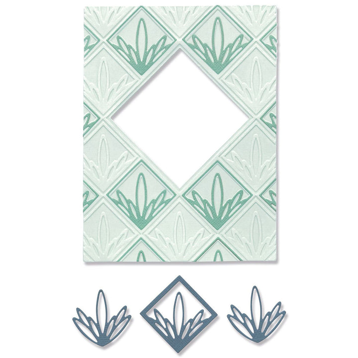 Ornate Frame 2-D Impresslit Embossing Folder  - Lisa Jones - Sizzix