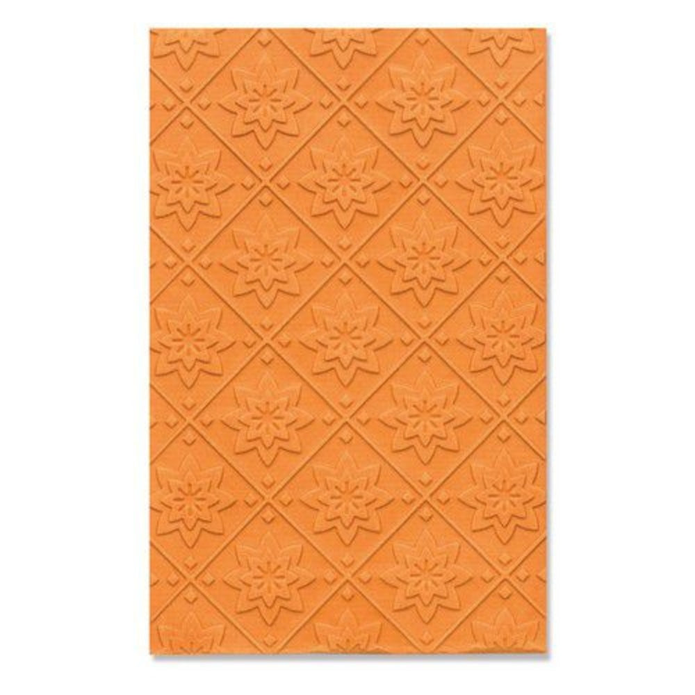 Mini Mosaic Multi-Level Textured Impression Mini Embossing Folder- Lisa Jones - Sizzix