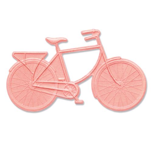 3D Textured Impresslits Bicycle Embossing Folder - Sizzix