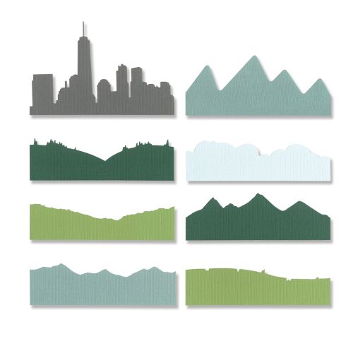 Skyline Silhouettes Thinlits Die Set -  Sizzix