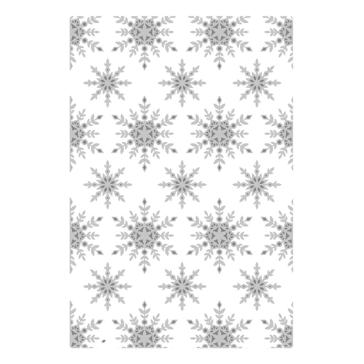 Snowflake Sparkle Multi-Level Textured Emboss Folder - Lisa Jones - Sizzix