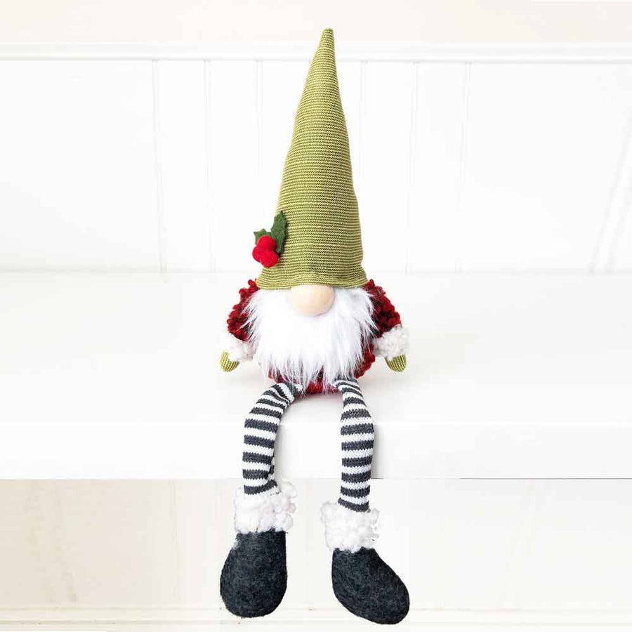 Gnome for Christmas Plush Gnome - Tabletop Decor - Foundations Decor