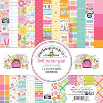 Cute & Crafty 6" x 6" Paper Pad - Doodlebug