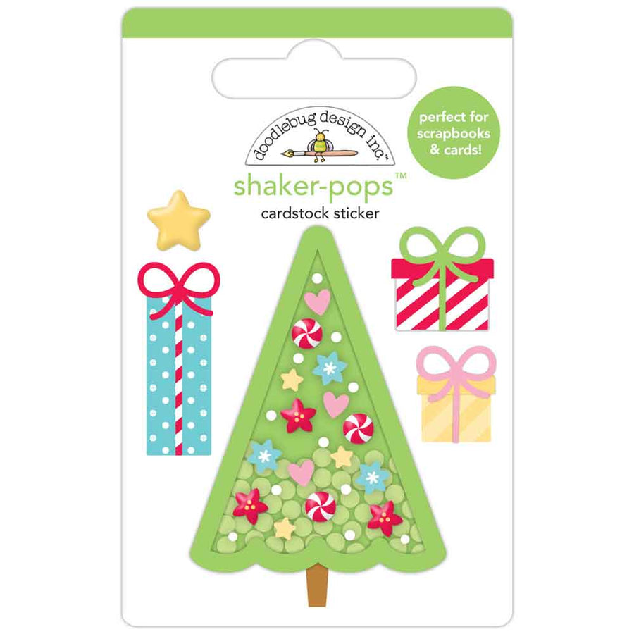 Merry & Bright Shaker-Pops - Candy Cane Lane - Doodlebug